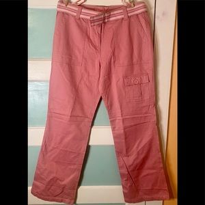 Women’s size 10 pants.  Beautiful pink color; only worn twice.